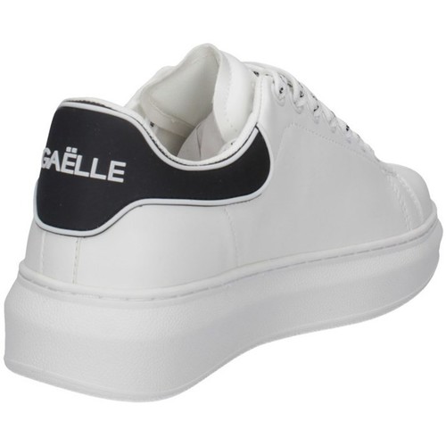 scarpe gaelle donna bianche nere lacci logo pe22
