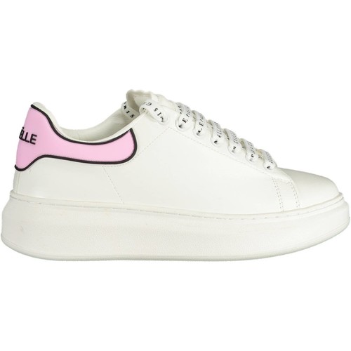 scarpe gaelle donna bianche rosa logo
