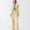 Pinko Jacopone Pantalone Con Piega In Lino