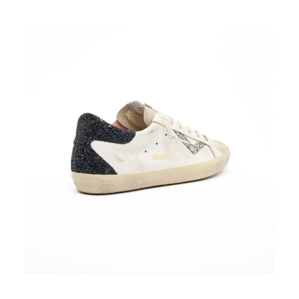 SUPRIME-D318 (1) 4B12 Scarpe In Pelle Bianca COn Dettagli Glitter