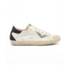 SUPRIME-D318 4B12 Scarpe In Pelle Bianca COn Dettagli Glitter