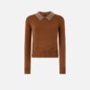 105530A2S4-L81 Pinko Ventotene Maglia Con Colletto e Strass