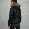 Blauer Aldie Piumino Con Bordo In Pelliccia