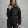 Blauer Aldie Piumino Con Bordo In Pelliccia