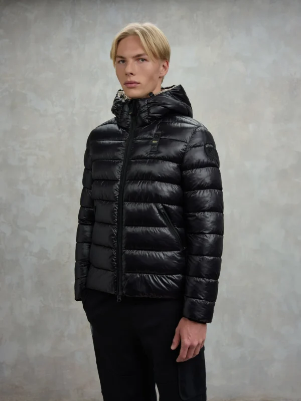 25WBLUC02079-A05958_999EI_big Blauer Adams Giubbetto Uomo In Nylon Eco