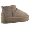 HC.F25.YWPLA01-TAU-3 Colors Of California Stivale Invernale Con Suola Con Platform In Pelle Scamosciata