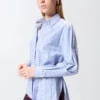 106225A32RZE502501_4 Pinko Carley Camicia A Righe Con Decorazione Gioiello
