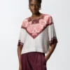 106198A31KYR102501_1 Pinko Betsy Blusa Con Motivo Cravatteria E Stampa Piazzata