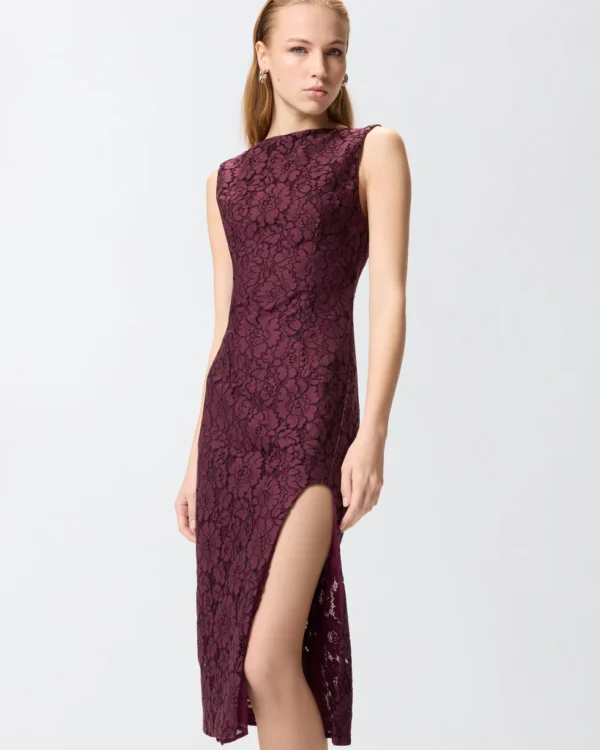 106588A330R5702501_4 Pinko Drupa Abito In Pizzo Floreale Con Scollo Sul Retro