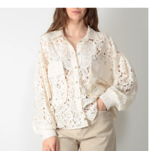 Tensione In Camicia In Pizzo