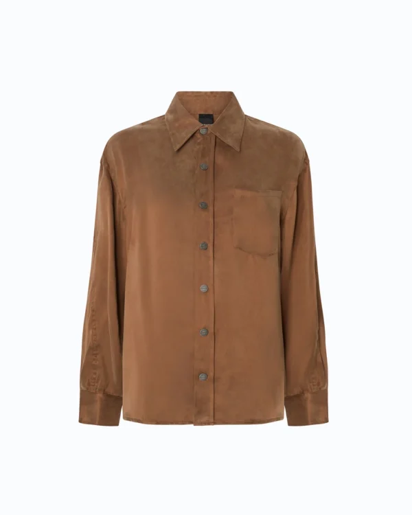 Pinko Careser Camicia In Twill Mano Pesca
