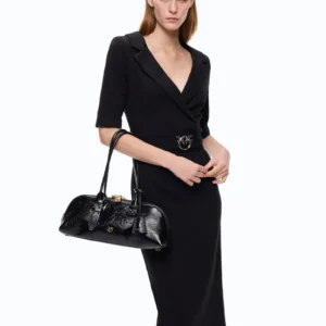 Pinko Arnebia Abito Aderente Con Cintura Love Birds