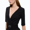 107475A3AHZ9902501_3 Pinko Arnebia Abito Aderente Con Cintura Love Birds