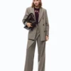 Pinko Plumeria Pantaloni Ampi A Quadri