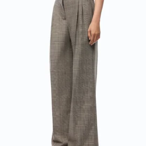 107476A3FFCYZ02501_2 (1) Pinko Plumeria Pantaloni Ampi A Quadri