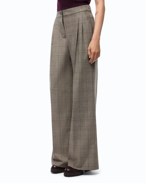 Pinko Plumeria Pantaloni Ampi A Quadri
