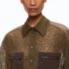 107780A3NTST302501_3 Pinko Magliocco Camicia In Pizzo Con Taschino