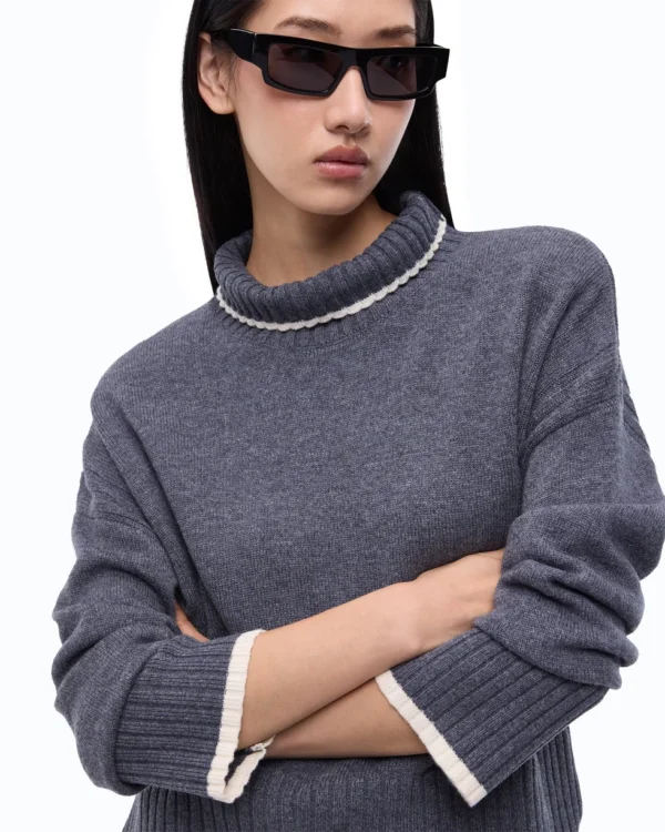 Pinko Falkland Maglione Dolcevita In Lana E Cashmere