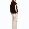 106939A3C5M1100101_4 Pinko Glossina Gilet Effetto Pelliccia Con Zip