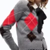 107284A3IEIL100101_3 Pinko Cardiff Cardigan Girocollo In Lana E Cashmere A Rombi