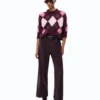 107286A3IEYN200101_2 Pinko Cork Maglia In Lana E Cashmere A Rombi