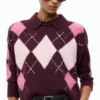 107286A3IEYN200101_3 Pinko Cork Maglia In Lana E Cashmere A Rombi
