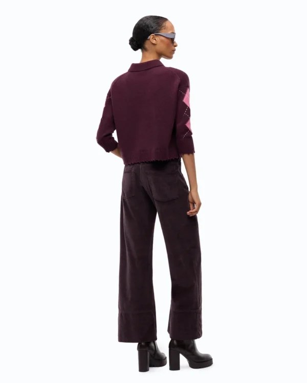107286A3IEYN200101_4 Pinko Cork Maglia In Lana E Cashmere A Rombi