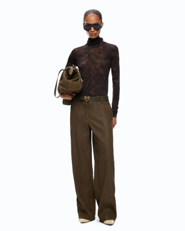 107735A3MTSD300101_2 Pinko Brendoza Dolcevita Con Stampa Camouflage Floreale