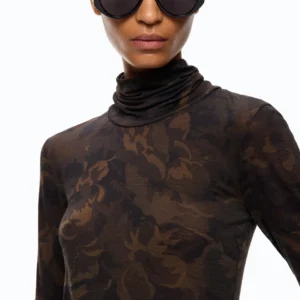 Pinko Brendoza Dolcevita Con Stampa Camouflage Floreale