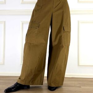image0001123 Tensione In Pantalone Cargo Con Elastico In vita